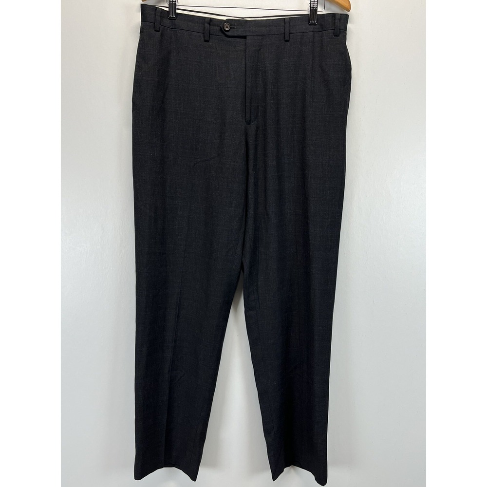 RALPH Ralph Lauren Dress Pants Sz 36 X 32 Mens Flat Front Blue Career Business